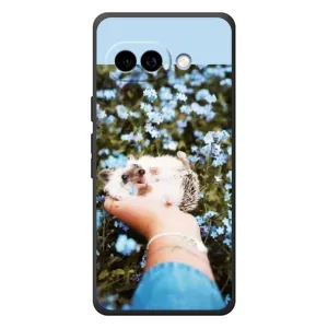 Чехлы с изображением разных животных для Google Pixel 10a (Ежик на руках)