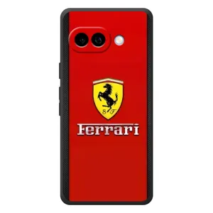 Силіконовий бампер з картинкою машини на Google Pixel 10a (Ferrari Logo)