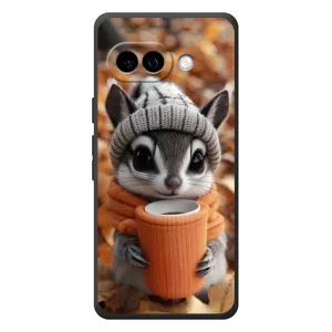 Печатный чехол «Зверята с кофе» для Google Pixel 10a (Грызунчик с кофе)