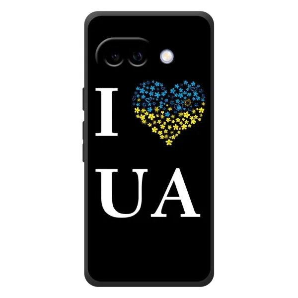 Чехол с рисунком «I Love UA» для Google Pixel 10a Чехол с рисунком «I Love UA» для Google Pixel 10a