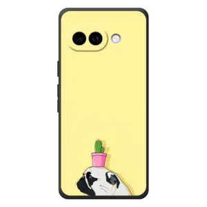 Бампер для Google Pixel 10a с картинкой "Песики" (Кактус на голове)