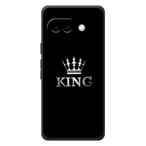 Чохол (Корона на чорному фоні) для Гугл Піксель 10а (KING)