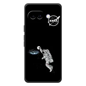 Силиконовый бампер с принтом "Наса" на Google Pixel 10a (Космонавт баскетболист)