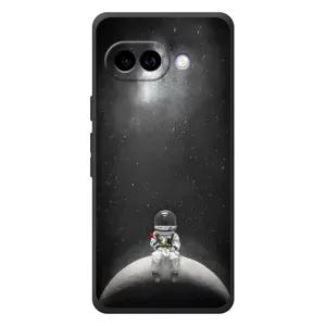 Силиконовый Чехол с принтом "Космонавты" на Google Pixel 10a (Космонавт романтик)