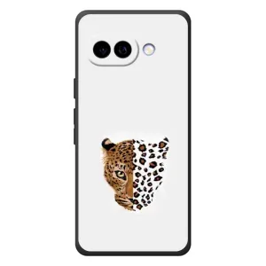Чохол з леопардовим принтом на Google Pixel 10a (Леопард на білому)