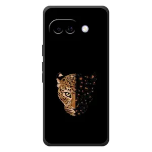 Чохол з леопардовим принтом на Google Pixel 10a (Леопард на чорному)