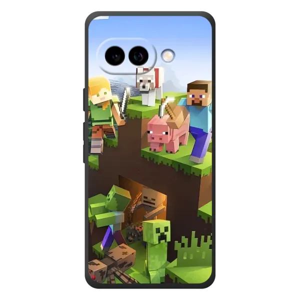 Чехол с рисунком «Майн-крафт» для Google Pixel 10a Чехол с рисунком «Майн-крафт» для Google Pixel 10a