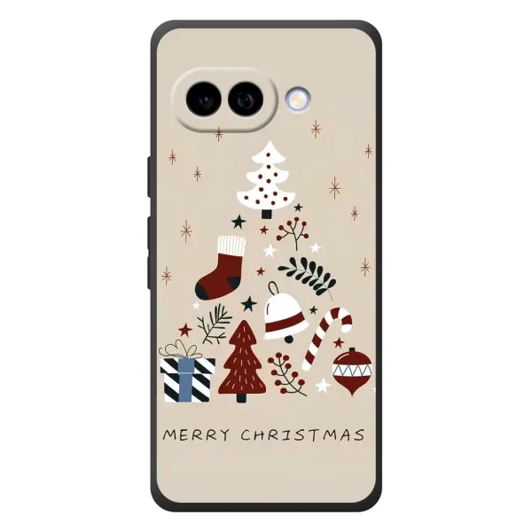 Чехол с рисунком «Merry Christmas» для Google Pixel 10a Чехол с рисунком «Merry Christmas» для Google Pixel 10a