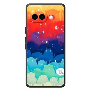 Силиконовый чехол с котиком для Google Pixel 10a (Mew)