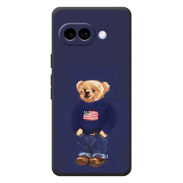 Чехол с рисунком «Мишка USA» для Google Pixel 10a