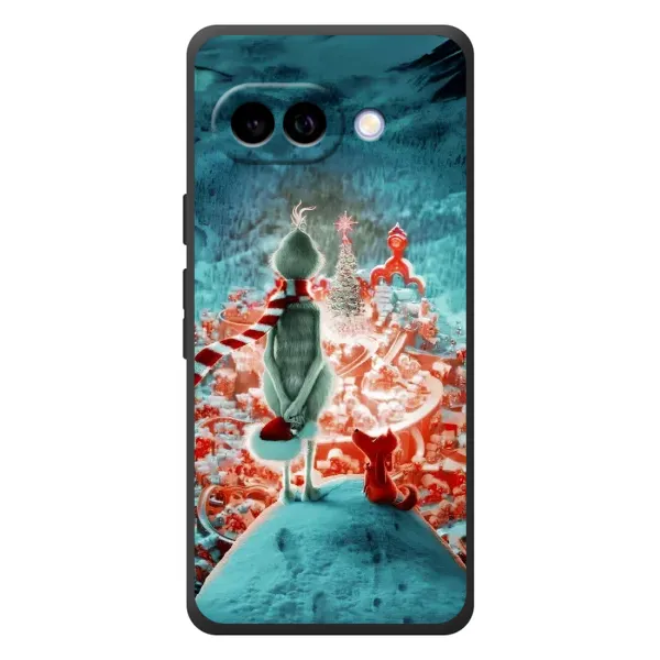 Чехол с рисунком «Новогодний Гринч» для Google Pixel 10a Чехол с рисунком «Новогодний Гринч» для Google Pixel 10a