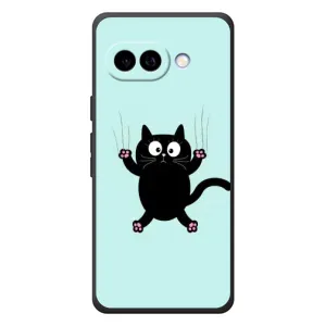 Силиконовый чехол с котиком для Google Pixel 10a (Падающий кот)
