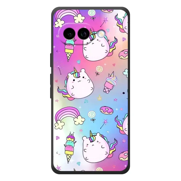Чехол с рисунком «Радуга и Единорог» для Google Pixel 10a