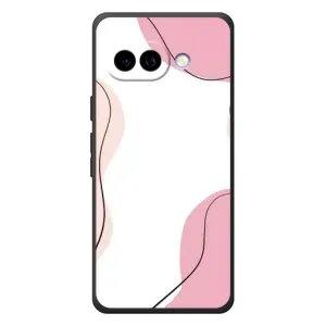 Чохол квітковий дизайн для Google Pixel 10a (Рожевий фон)