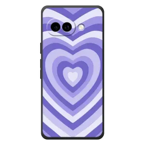 Чехлы с тематикой "Маленькие Сердечки" на Google Pixel 10a (Сердце фиолет)