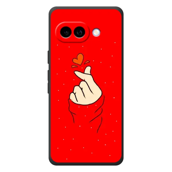 Чехол с рисунком «Сердце на красном» для Google Pixel 10a Чехол с рисунком «Сердце на красном» для Google Pixel 10a