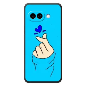 Чехлы (Знак сердечка) на Google Pixel 10a (Сердце на синем)