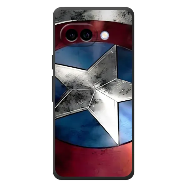 Чехол с рисунком «Щит Капитана Америки» для Google Pixel 10a Чехол с рисунком «Щит Капитана Америки» для Google Pixel 10a