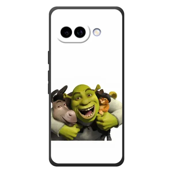 Чехол с рисунком «Шрек осел и кот» для Google Pixel 10a Чехол с рисунком «Шрек осел и кот» для Google Pixel 10a