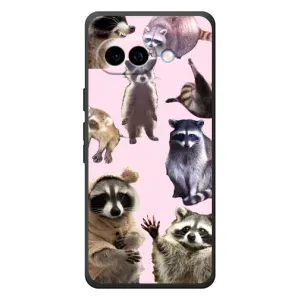 Силиконовый Чехол с Енотами на Google Pixel 10a (Смешные Еноты)