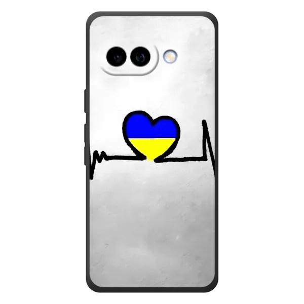 Чехол с рисунком «Украинская кардиограмма» для Google Pixel 10a Чехол с рисунком «Украинская кардиограмма» для Google Pixel 10a
