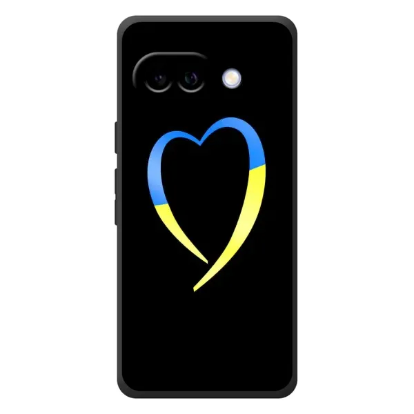 Чехол с рисунком «Украинское сердце» для Google Pixel 10a Чехол с рисунком «Украинское сердце» для Google Pixel 10a