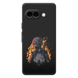 Чохол з картинкою "Герой Pubg" на Google Pixel 10a (В полум'ї)