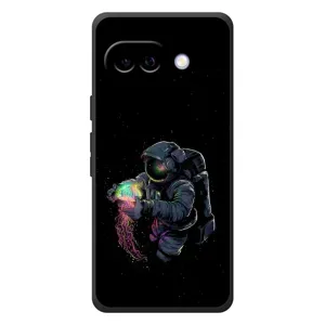 Силиконовый Чехол с принтом "Космонавты" на Google Pixel 10a (В руках земля)
