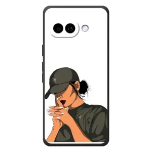 Силиконовый Чехол на Google Pixel 10a с картинкой Стильных Девушек (В зеленом)