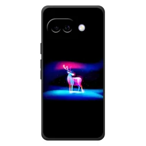 Силиконовый бампер с картинкой животных для Google Pixel 10a (Яркий олень)