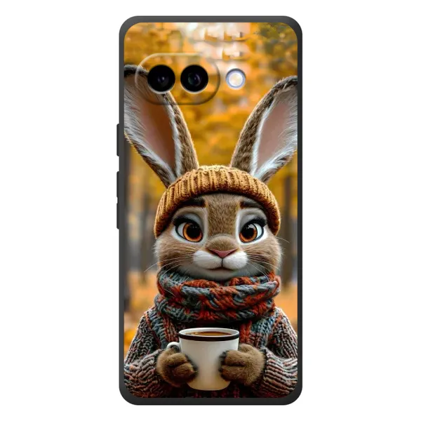Чехол с рисунком «Зайчик с кофе» для Google Pixel 10a Чехол с рисунком «Зайчик с кофе» для Google Pixel 10a