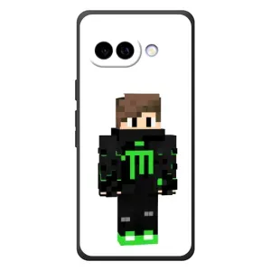 Чохли для Google Pixel 10a (Персонажі МайнКрафт) (Зелений хлопчик)