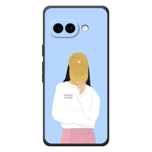 Силиконовый Чехол на Google Pixel 10a с картинкой Стильных Девушек (Желтая кепка)