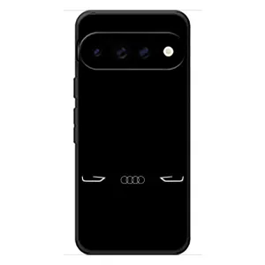 Силиконовый бампер с картинкой машины на Google Pixel 11 Pro XL (Силует Audi)