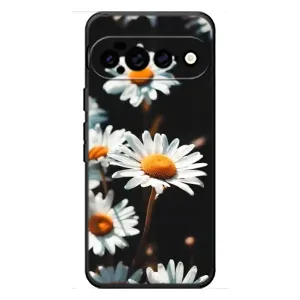 Чехол с ромашками на Google Pixel 11 Pro XL (Белые ромашки)
