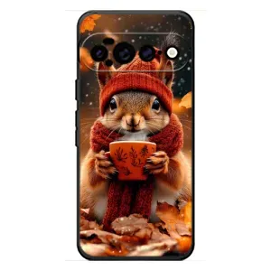 Друкований чохол 'Звірята з кавою' для Google Pixel 11 Pro XL (Білка з кавою)