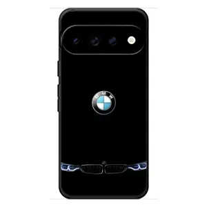 Силиконовый бампер с картинкой машины на Google Pixel 11 Pro XL (Черный BMW)