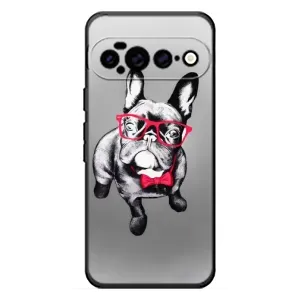 Чохол (ТПУ) Милі песики для Google Pixel 11 Pro XL (Бульдог в окулярах)