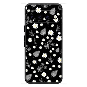 Чехлы с тематикой "ЦВЕТЫ" на Google Pixel 11 Pro XL (цветение на чорном)