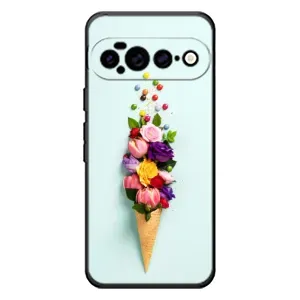 Чехлы с тематикой "ЦВЕТЫ" на Google Pixel 11 Pro XL (Цветок-мороженное)