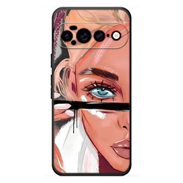 Чехол с рисунком «Девушка и ресницы» для Google Pixel 11 Pro XL