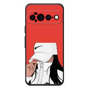 Силіконовый Чохол на Google Pixel 11 Pro XL з картинкой Модных девушек (Дівчина Nike)