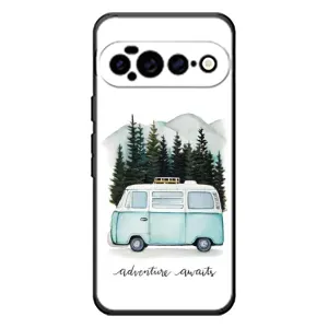 Силиконовый бампер с картинкой машины на Google Pixel 11 Pro XL (Домик на колесах)