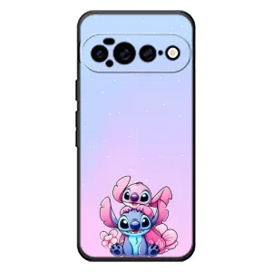 Чехол с рисунком Стич для Google Pixel 11 Pro XL (Энджл и Стич)
