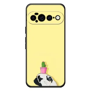 Бампер для Google Pixel 11 Pro XL з картинкою "Песики" (Кактус на голові)