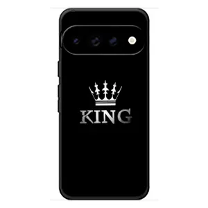 Чохол (Корона на чорному фоні) для Гугл Піксель 11 Про ХЛ (KING)
