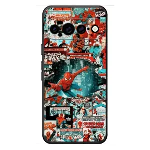Чехол Супергерой Человека Паука на Google Pixel 11 Pro XL (Комиксы Человек Паук)