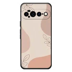Чехол цветочный дизайн для Google Pixel 11 Pro XL (Коричневый фон)