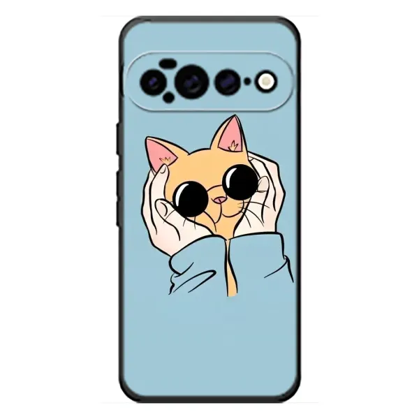Чехол с рисунком «КОТИК в очках» для Google Pixel 11 Pro XL