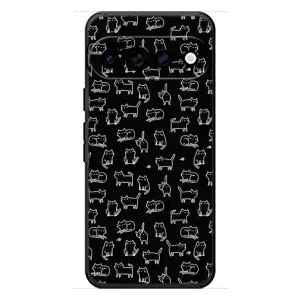 Чохол на тематику: Коти для Google Pixel 11 Pro XL (Котики на чорному)